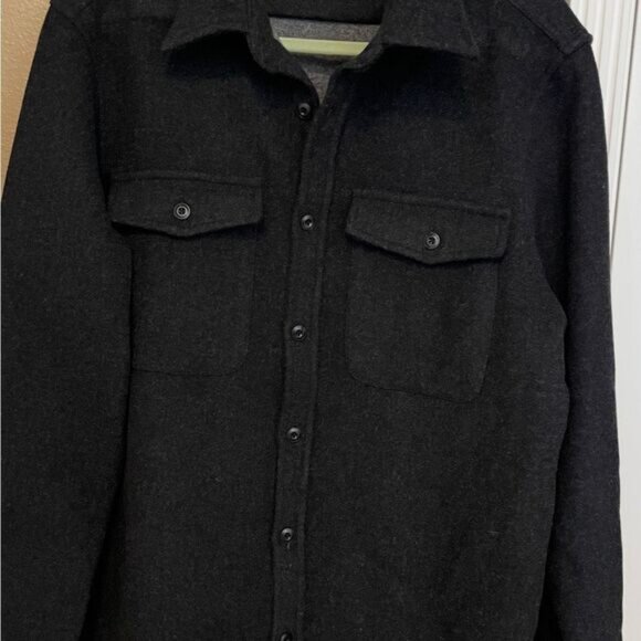 Taylor Stitch Maritime Wool Blend Dark Gray Substantial Shirt Jacket Size 44(XL) - Picture 12 of 16